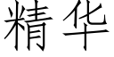 精華 (仿宋矢量字庫)