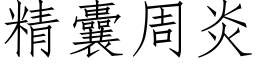 精囊周炎 (仿宋矢量字庫)