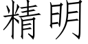 精明 (仿宋矢量字庫)