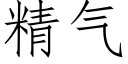 精氣 (仿宋矢量字庫)