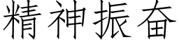 精神振奋 (仿宋矢量字库)