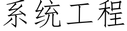 系統工程 (仿宋矢量字庫)