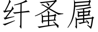 纖蚤屬 (仿宋矢量字庫)