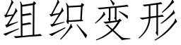 组织变形 (仿宋矢量字库)