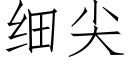 细尖 (仿宋矢量字库)