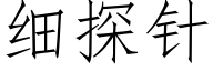 细探针 (仿宋矢量字库)