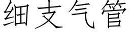 細支氣管 (仿宋矢量字庫)