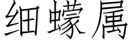 细蠓属 (仿宋矢量字库)