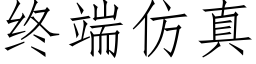 終端仿真 (仿宋矢量字庫)