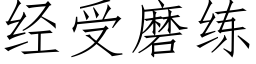 經受磨練 (仿宋矢量字庫)