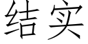 結實 (仿宋矢量字庫)