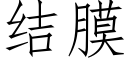 结膜 (仿宋矢量字库)