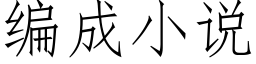 編成小說 (仿宋矢量字庫)