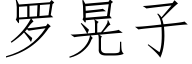 羅晃子 (仿宋矢量字庫)