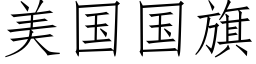 美国国旗 (仿宋矢量字库)