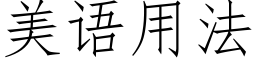 美語用法 (仿宋矢量字庫)