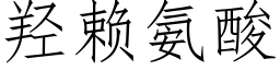 羟赖氨酸 (仿宋矢量字库)