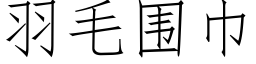 羽毛围巾 (仿宋矢量字库)