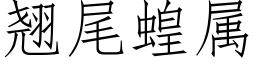 翘尾蝗属 (仿宋矢量字库)