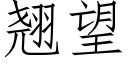 翹望 (仿宋矢量字庫)