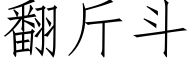 翻斤斗 (仿宋矢量字库)