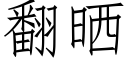 翻晒 (仿宋矢量字库)