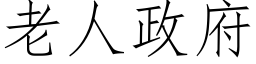 老人政府 (仿宋矢量字庫)