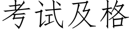 考試及格 (仿宋矢量字庫)