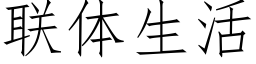 聯體生活 (仿宋矢量字庫)