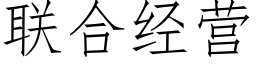 联合经营 (仿宋矢量字库)