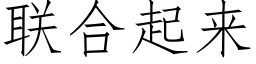 联合起来 (仿宋矢量字库)