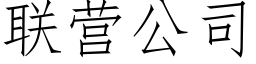 聯營公司 (仿宋矢量字庫)