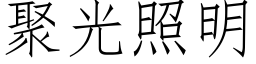 聚光照明 (仿宋矢量字庫)