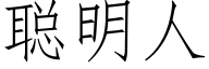 聰明人 (仿宋矢量字庫)