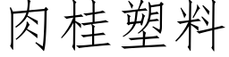 肉桂塑料 (仿宋矢量字庫)