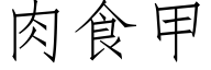 肉食甲 (仿宋矢量字庫)