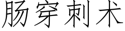 腸穿刺術 (仿宋矢量字庫)