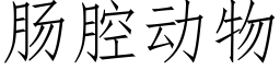 腸腔動物 (仿宋矢量字庫)