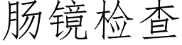 肠镜检查 (仿宋矢量字库)