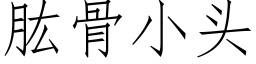 肱骨小头 (仿宋矢量字库)