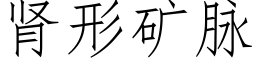 腎形礦脈 (仿宋矢量字庫)