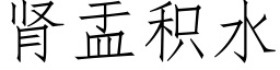 腎盂積水 (仿宋矢量字庫)