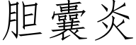 胆囊炎 (仿宋矢量字库)