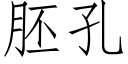 胚孔 (仿宋矢量字库)