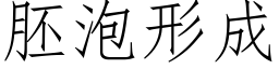 胚泡形成 (仿宋矢量字库)