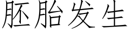 胚胎发生 (仿宋矢量字库)