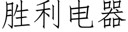 胜利电器 (仿宋矢量字库)