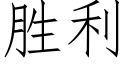 胜利 (仿宋矢量字库)