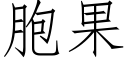 胞果 (仿宋矢量字库)