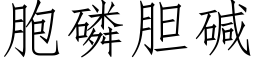 胞磷胆碱 (仿宋矢量字库)